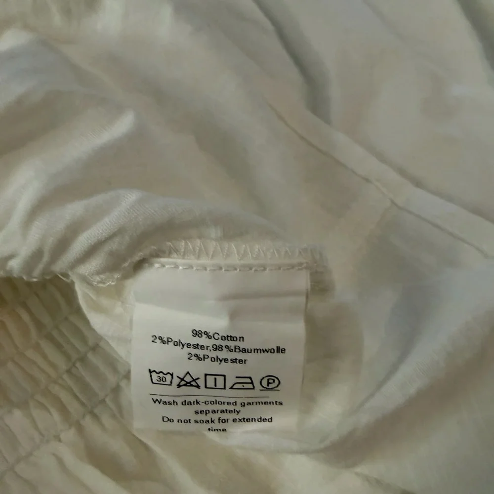 NWT SCARLET DARKNESS Renaissance Peasant Blouse White Lace Up M - Picture 5 of 8